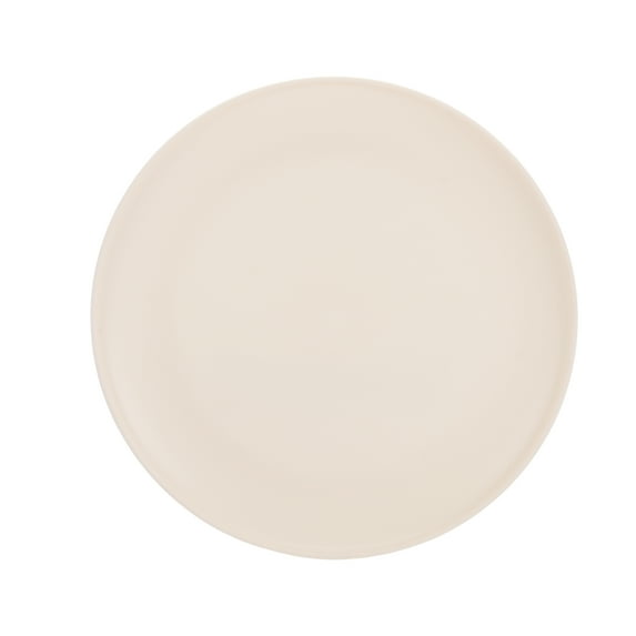 Mainstays - Cream Round Plastic Plate, 10.5 inch