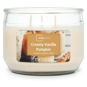 Mainstays Creamy Vanilla Pumpkin 3 Wick Candle, 11.5 Oz