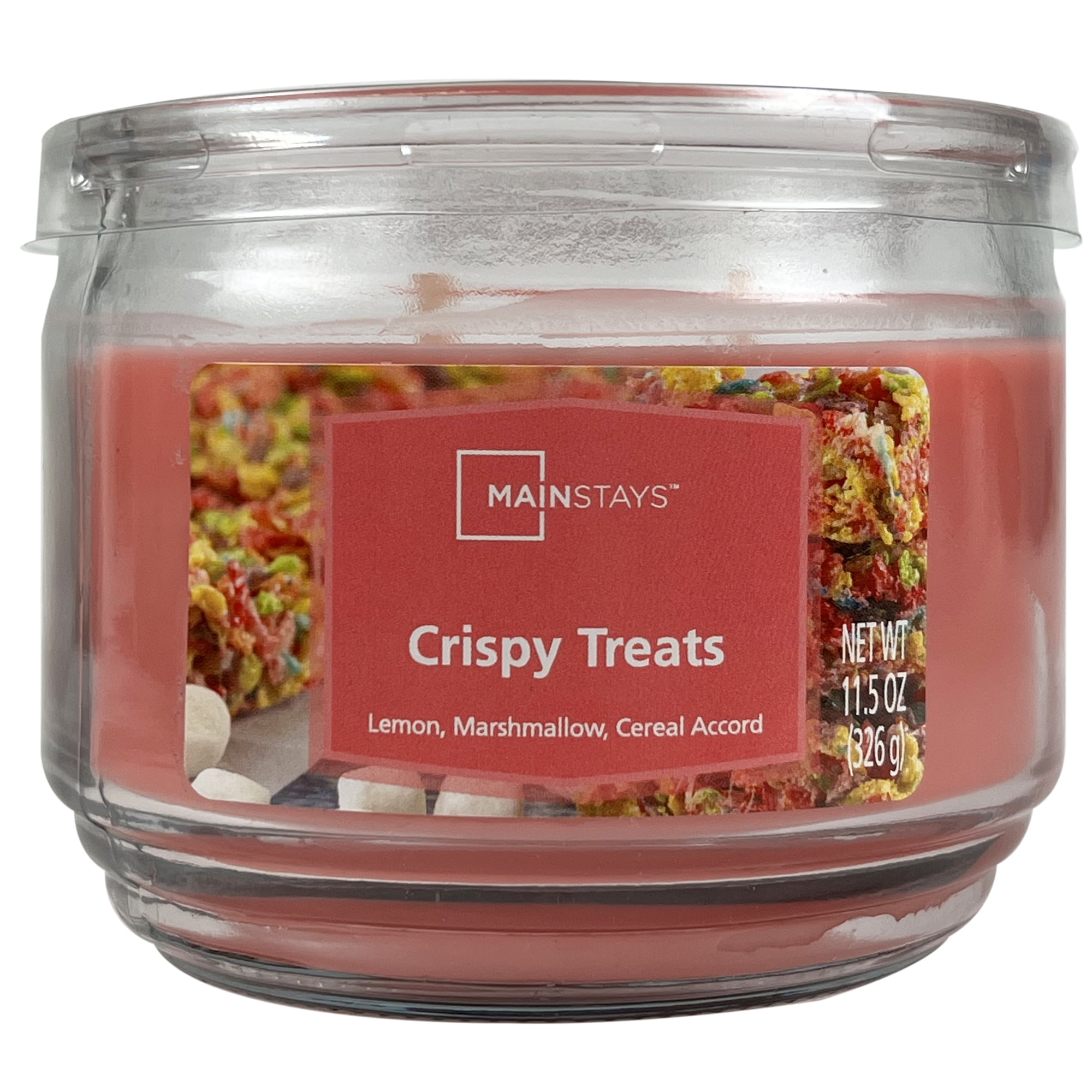 Mainstays Crispy Treats Scented 3-Wick Glass Jar Candle, 11.5 oz.