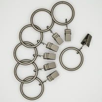 Mainstays 1" Pewter Curtain Clip Rings (7 pack)