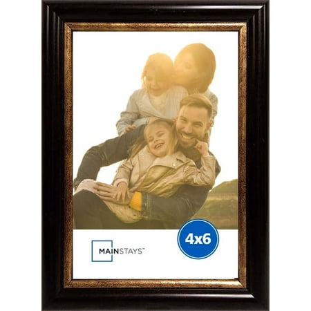 Mainstays Curved Brynn 4x6 Mahogany Picture Frame