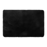 Mainstays Cushion Shag Bedroom Rug For Adults, Black, 4'x6'