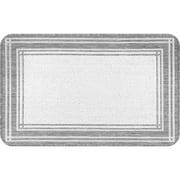 Mainstays Décor Frame Woven Kitchen Mat, Gray, 20" x 32"