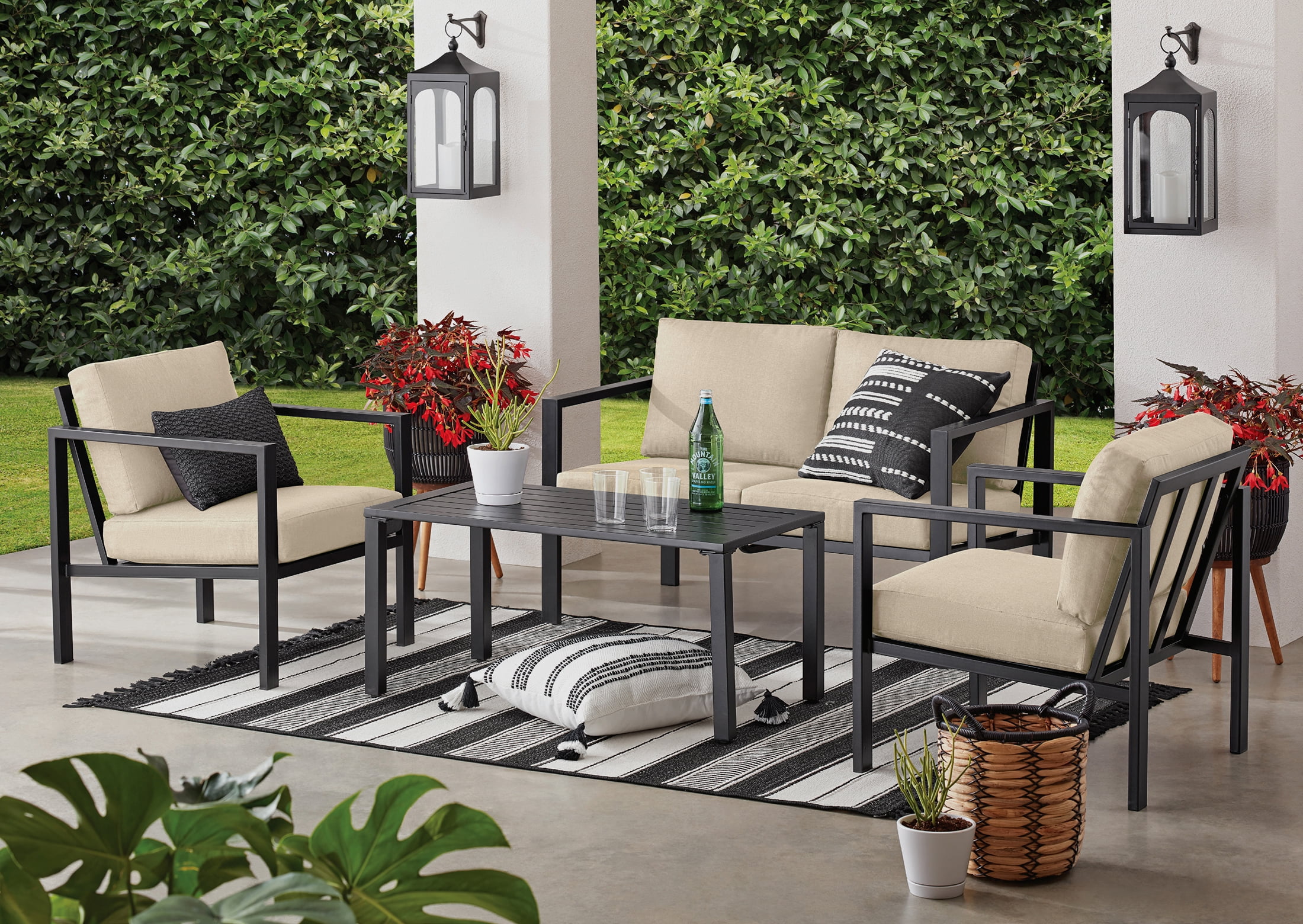 Mainstays 4 piece patio conversation set hotsell