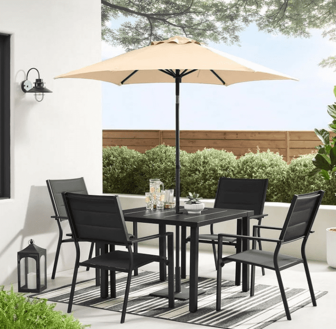 Mainstays Dashwood 5 Piece Dining Set, Black