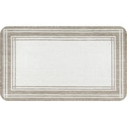 Mainstays Decor Frame Woven Kitchen Mat, Tan, 20" x 34"