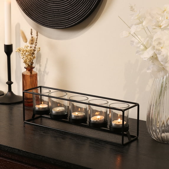Mainstays Decorative Black Metal Votive Centerpiece Candleholder, 4"