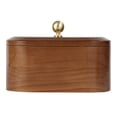 thumbnail image 1 of Mainstays Wooden Decorative Tabletop Capsule Box with Gold Knob, 1 of 6