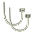 thumbnail image 1 of Mainstays Decorative Capped Curtain Holdbacks, Nickel (2 Count), 1 of 6