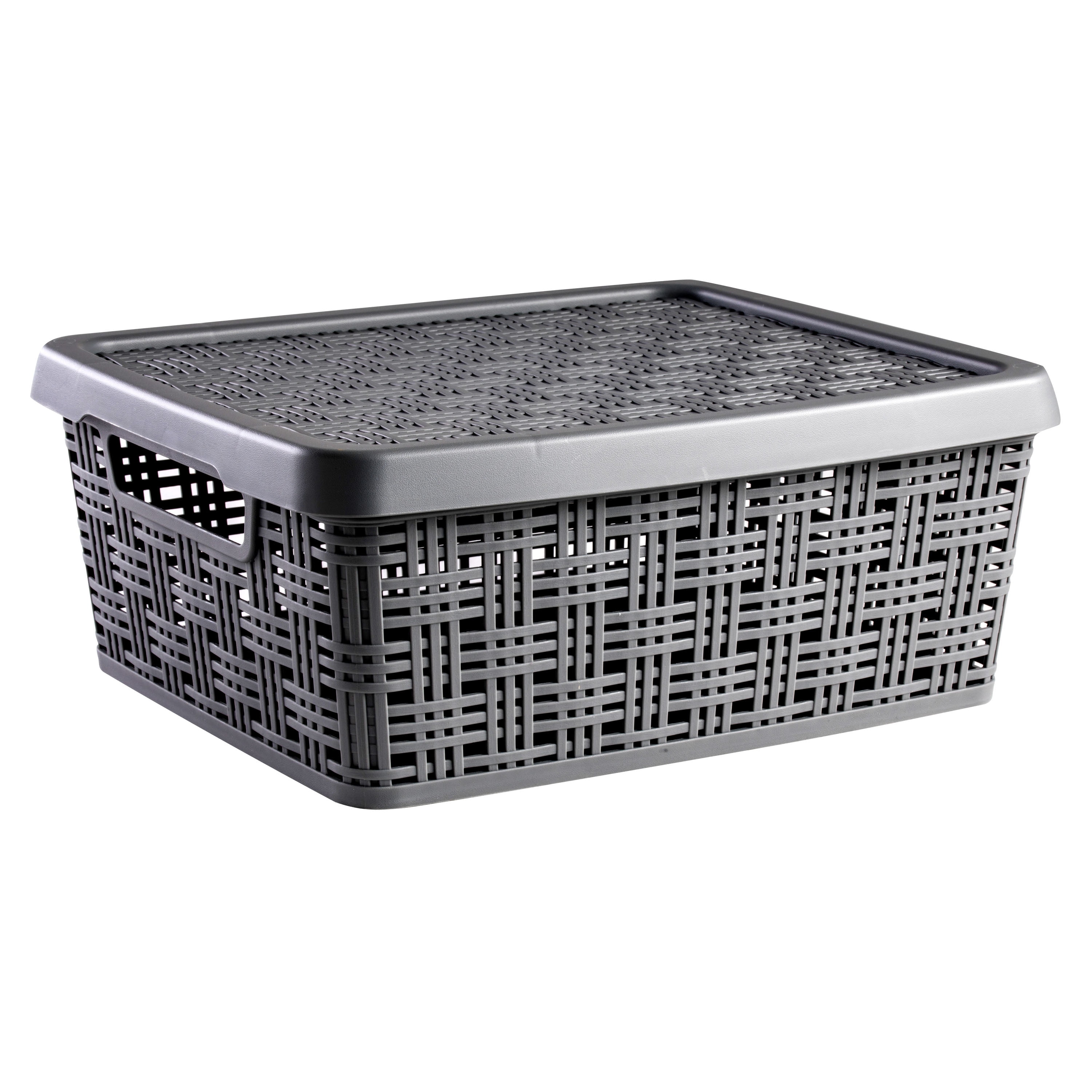 Mainstays Decorative Medium Basket with Lid