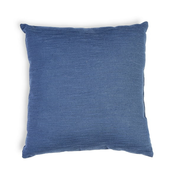 Mainstays 18" x 18" Washed Indigo Polyester Decorative Pillow