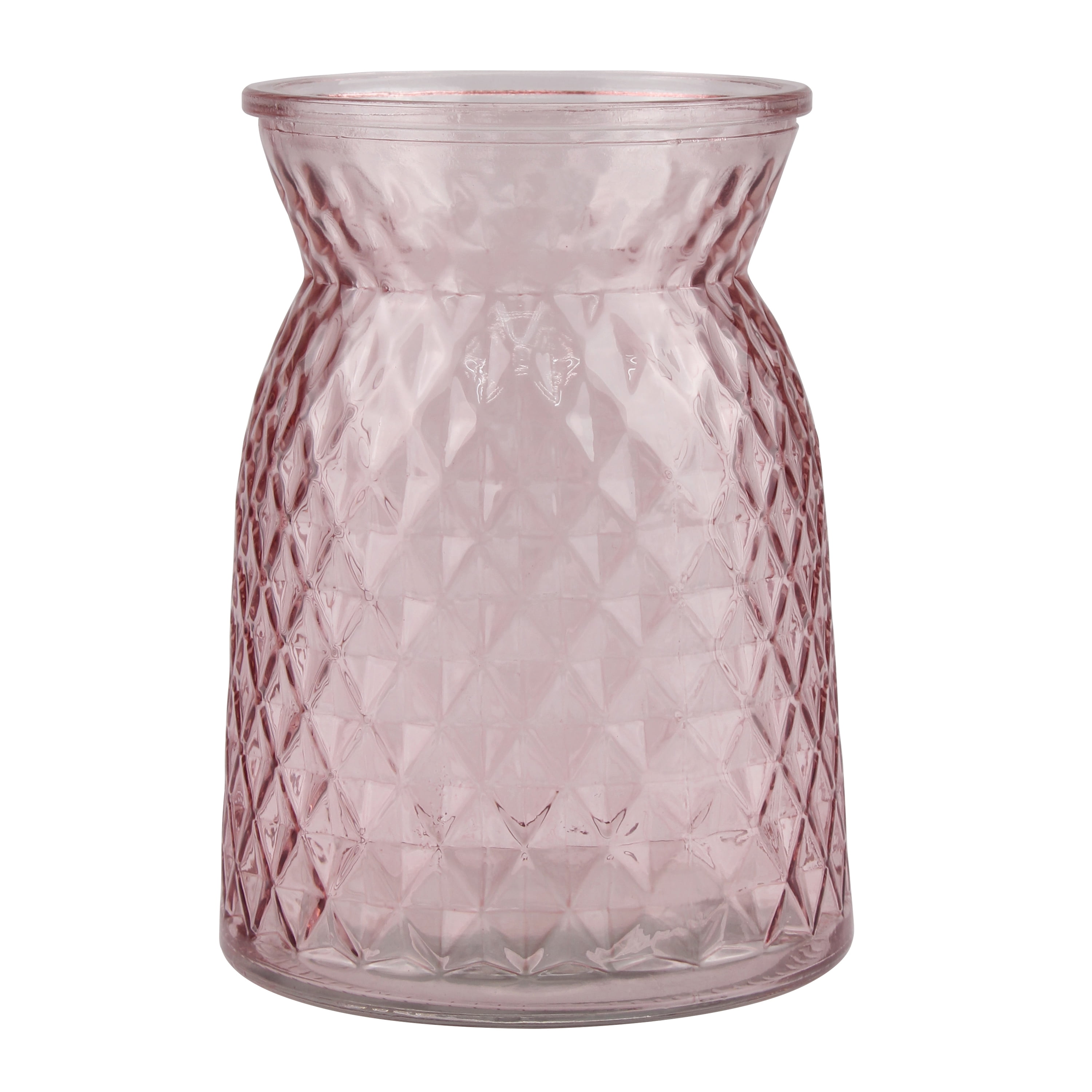 Mainstays Decorative Tabletop Glass Vase, Pink