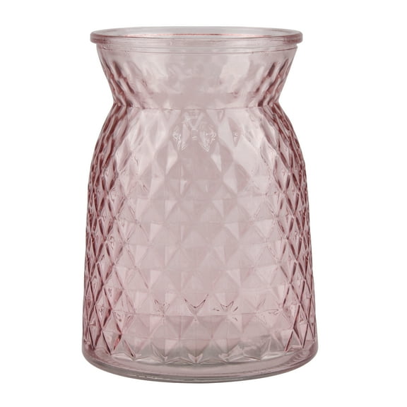 Mainstays Decorative Tabletop Glass Vase, 6", Pink