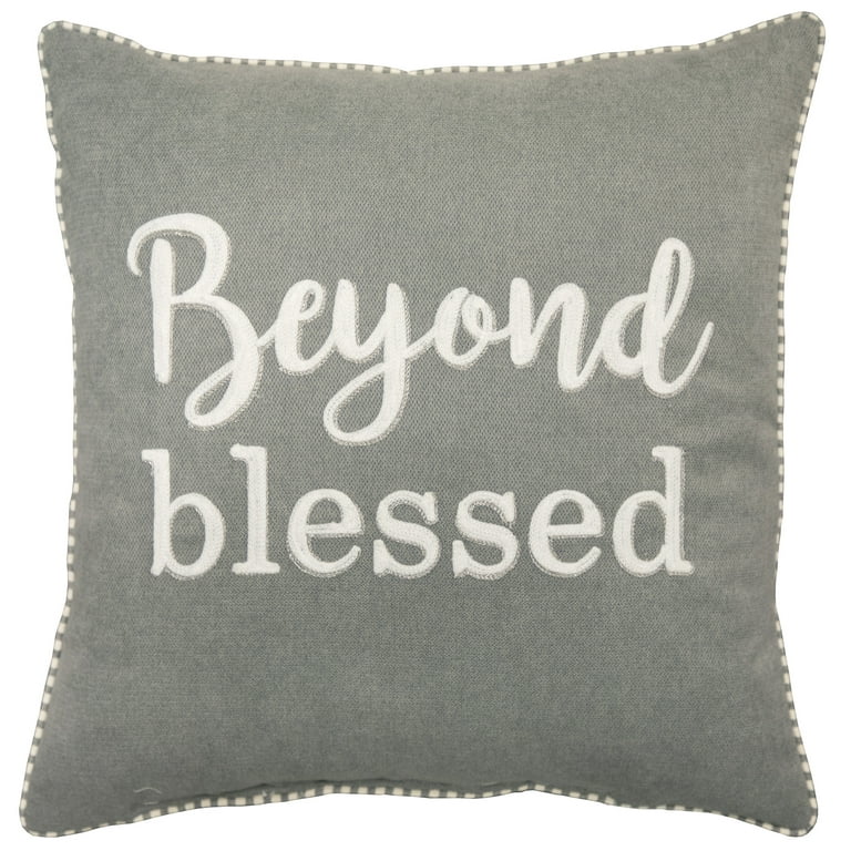 Mainstays Decorative Throw Pillow, Beyond Blessed Sentiment