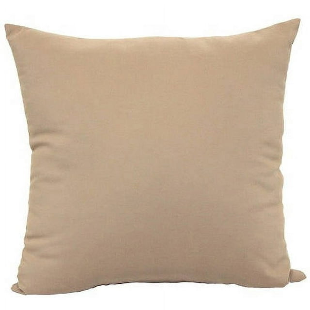 Mainstays Decorative Throw Pillow, Microfiber Twill, Brownstone, 17"