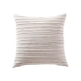 thumbnail image 1 of Mainstays Decorative Throw Pillow, Stripe Fringe, Square, Taupe, 20'' x 20'', 1 of 4