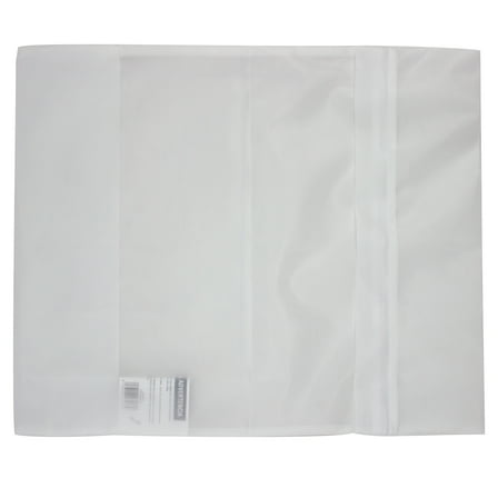 Mainstays Delicates White Polyester Mesh Wash Bag with Zipper Closure, 15" x 18"