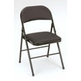 thumbnail interactive-video image 1 of Mainstays Deluxe Fabric Padded Folding Chair, Black, 1 Count, 1 of 7