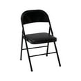 thumbnail image 1 of Mainstays Deluxe Vinyl Padded Seat and Metal Back Folding Chair, Black, 1 of 11