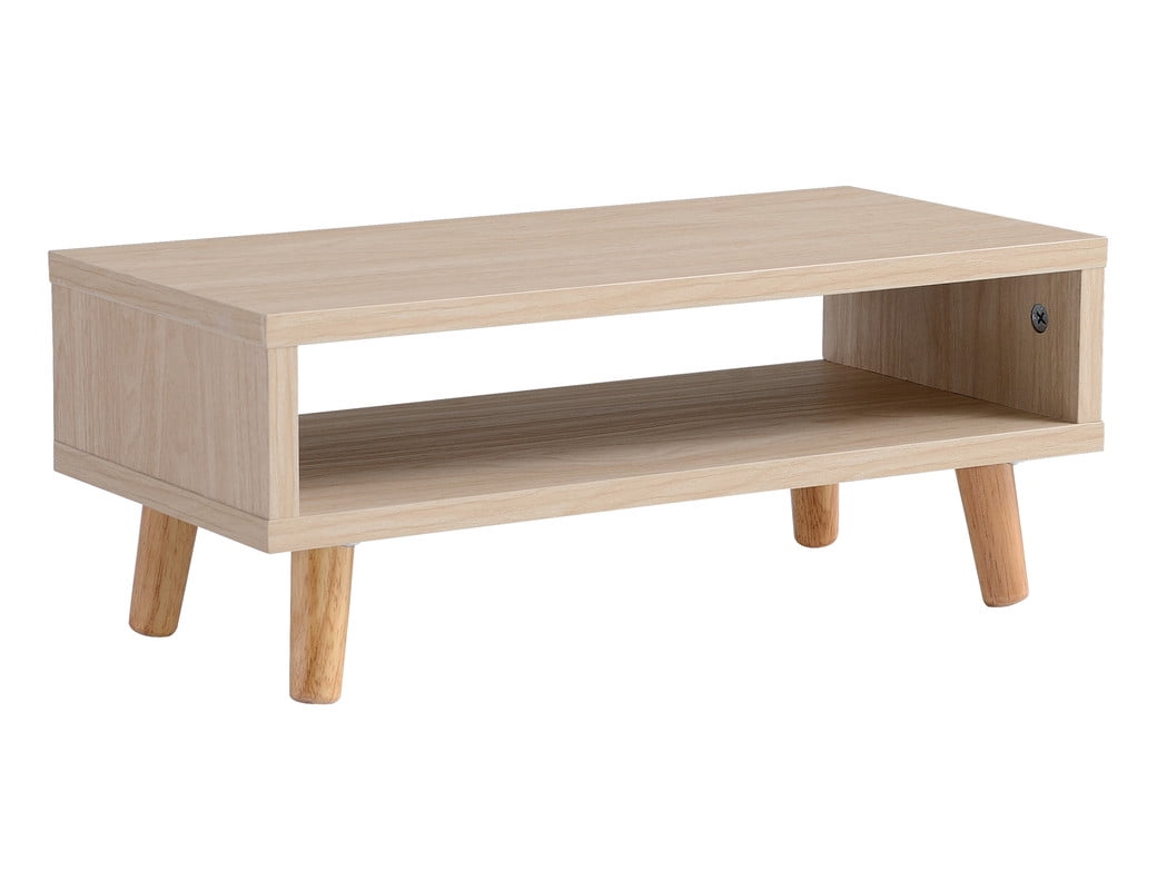 Mainstays Desk Riser with Wood Legs, Natural Wood Grain Finish, 9.0in ...