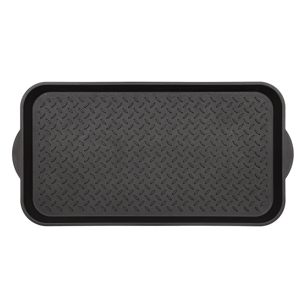 Mainstays Diamond Boot Tray, 15" x 29", Black
