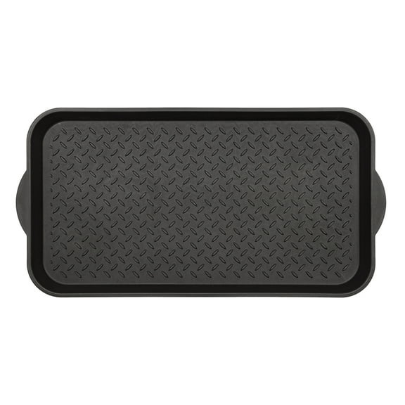 Mainstays Diamond Boot Tray, 15" x 29", Black