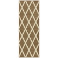 thumbnail image 1 of Mainstays Diamond Geometric High Low Pile Beige Indoor Hallway Runner Rug, 2'x6', 1 of 7