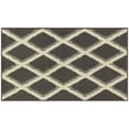 thumbnail interactive-video image 1 of Mainstays Diamond Geometric High Low Pile Gray Indoor Accent Rug, 1'8"x2'6", 1 of 8