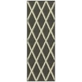 thumbnail image 1 of Mainstays Diamond Geometric High Low Pile Gray Indoor Runner Rug, 1'9"x5', 1 of 7