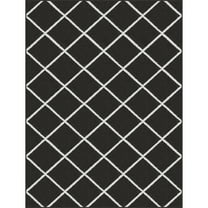 Mainstays Diamond Indoor Area Rug, Black, 5' x 7' for Living Room