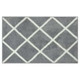 thumbnail image 1 of Mainstays Diamond Plush Grey Indoor 20" x 34" Accent Rug, 1 of 8
