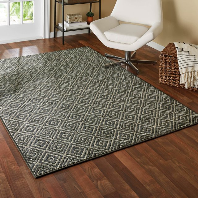 Mainstays Diamond Printed Rug, 7' 6