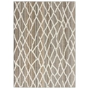 Mainstays Diamond Stripe Earth Tone/White Indoor Area Rug, 5 ft x 7 ft