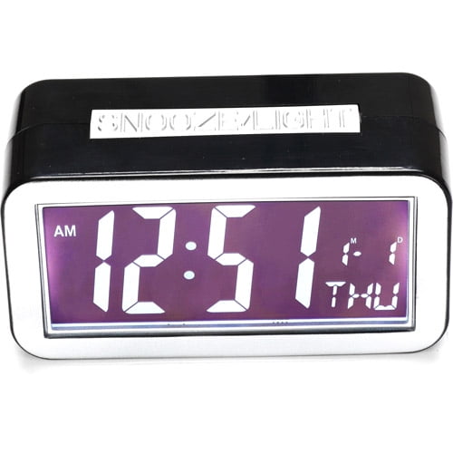 Mainstays Digital Alarm Clock, Black