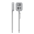 thumbnail interactive-video image 1 of Mainstays Digital Pen Thermometer, LCD Screen, Stainless Steel Probe, Food Cooking Thermometer, 1 of 13