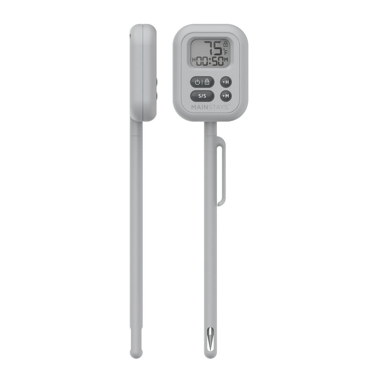 Digital Cooking Candy Liquid Thermometer with Stainless Steel Pot Clip,  Quick Read, Battery Included