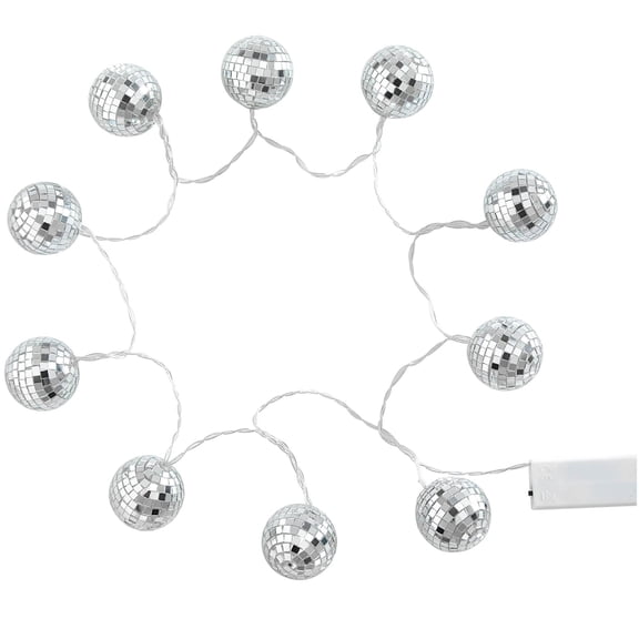 Mainstays Disco Ball String Light, Silver