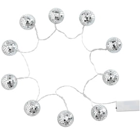 Mainstays Disco Ball String Light, Silver