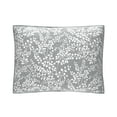 thumbnail image 1 of Mainstays Botanical Floral Stitched Pillow Sham, Standard, Light Grey, 1 Pack, 1 of 7