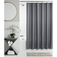 thumbnail image 1 of Mainstays Dobby Dot 13 Piece Shower Curtain and Hook Set, 72 x 72, Grey, 1 of 6