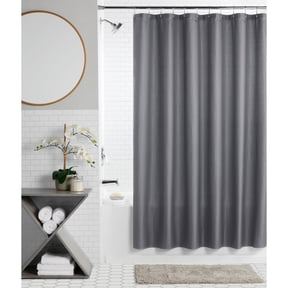 Mainstays Dobby Dot 13-Piece Shower Curtain and Hook Set, 72 x 72 in, Grey