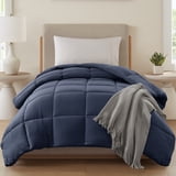 Mainstays Twin/Twin XL Comforter, Down Alternative, All-Season, Navy ...