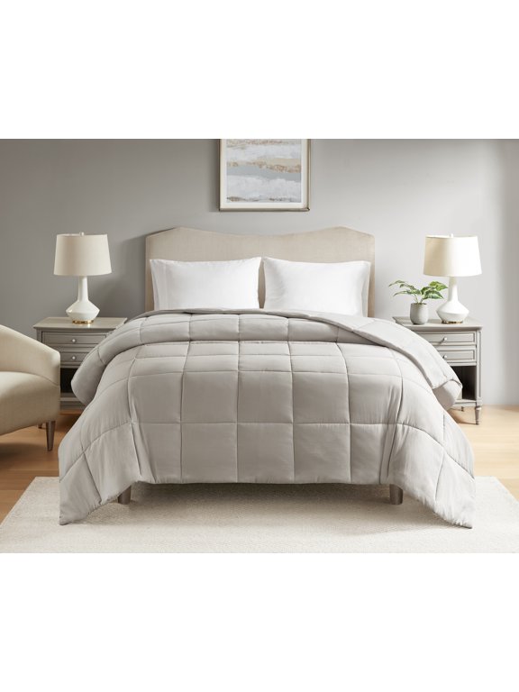 Full/Queen Down Alternative Comforter, All-Season, Stone