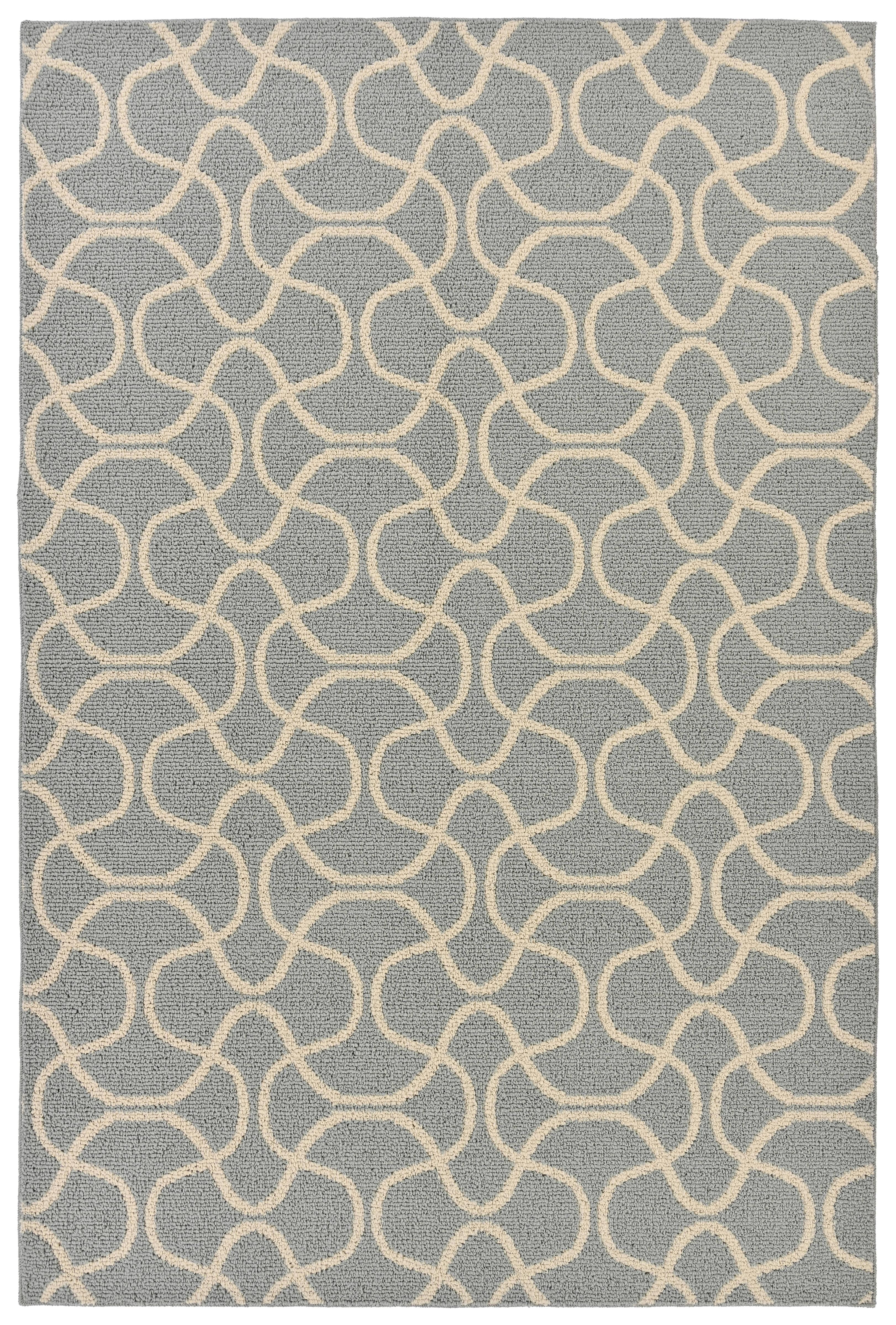 Mainstays Drizzle Silver/Ivory Indoor Area Rug, 6' x 9'