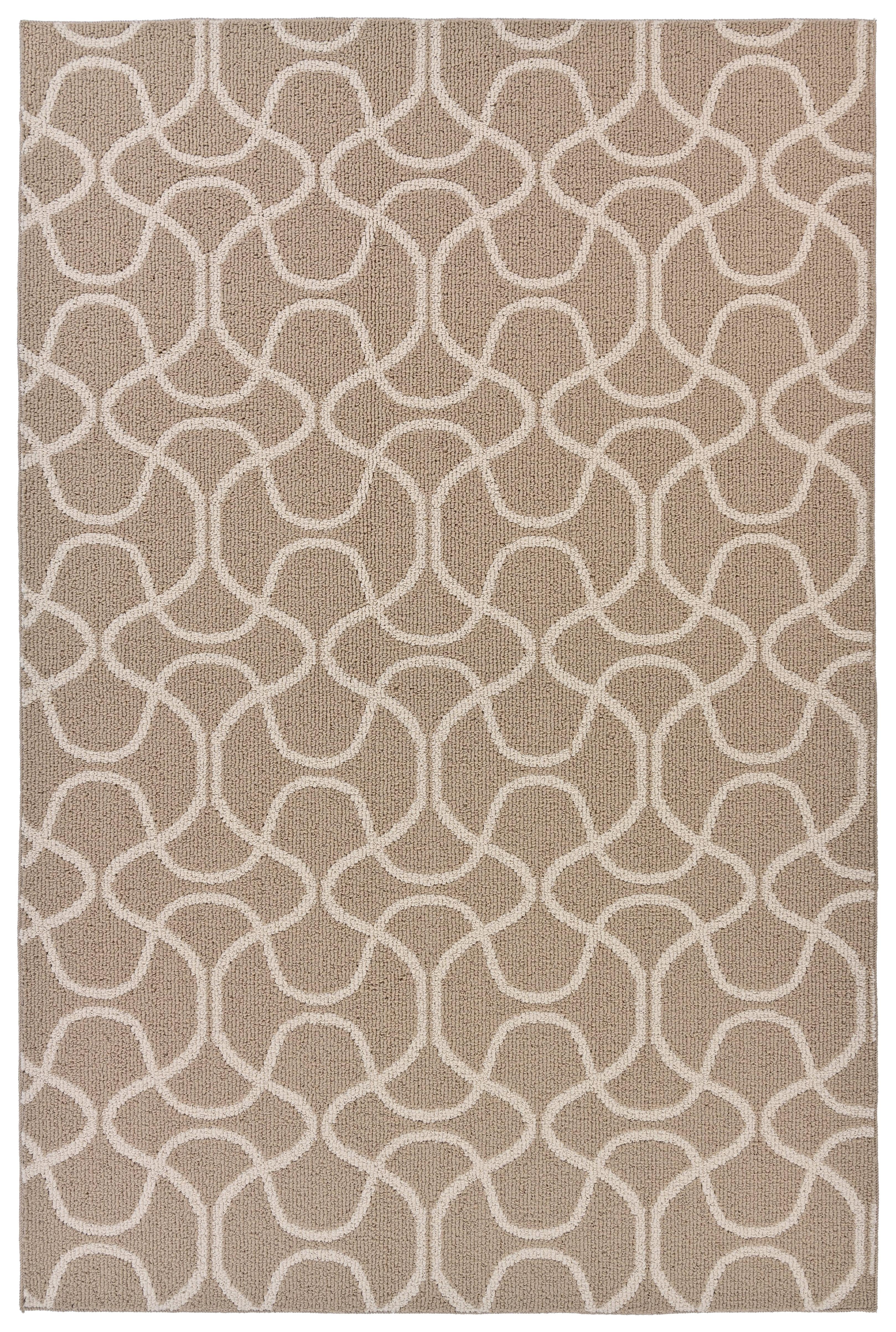 Mainstays Drizzle Tan/Ivory Indoor Area Rug, 6' x 9'