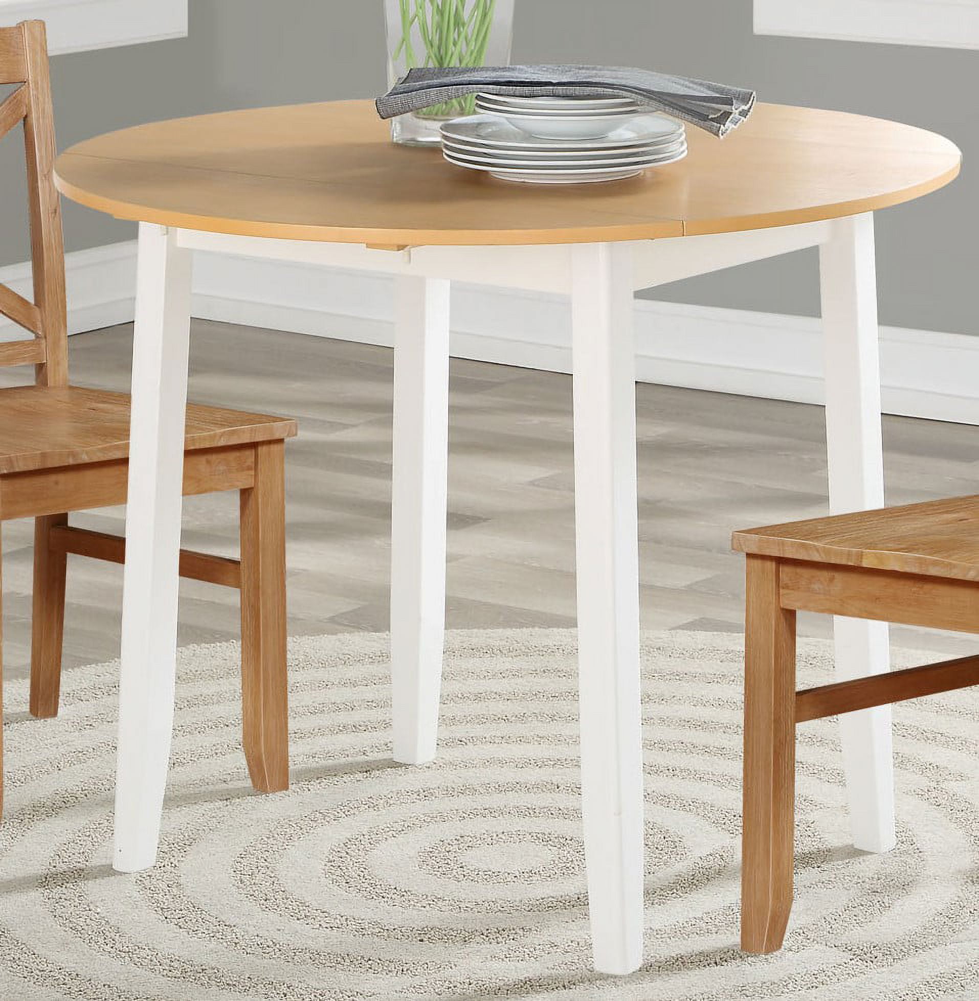 Mainstays drop leaf round dining table deals
