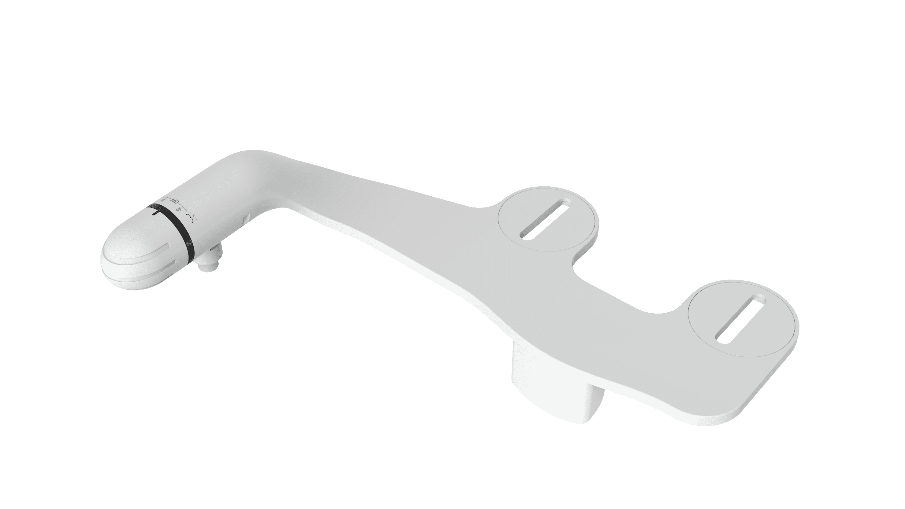 Mainstays Dual Nozzles Bidet Attachment with Self Cleaning - White - 1 Each T3202-30