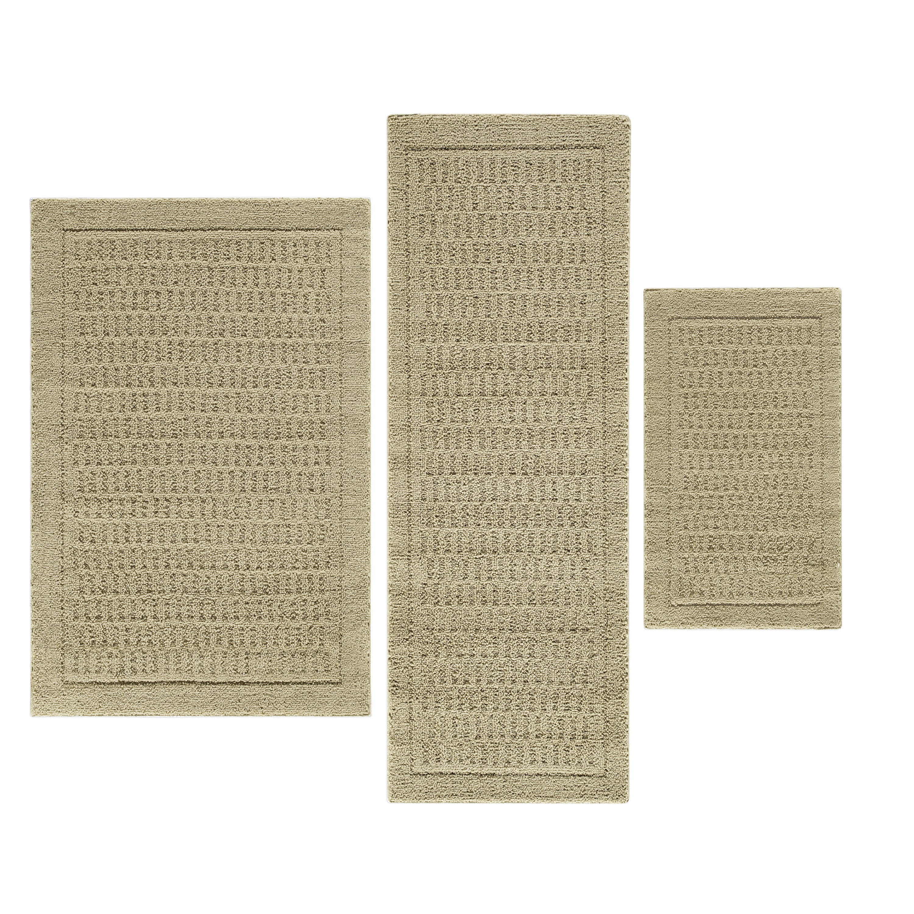 Mainstays Dylan 3pc Acorn Accent Rug Set - Walmart.com