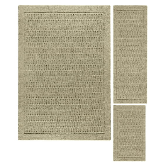 Mainstays Dylan Nylon 3-Piece 5'x7' Area Rug Set, Multiple Colors