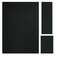 thumbnail image 1 of Mainstays Dylan Solid Diamond Olefin Black Indoor Area Rug Set, 3 Piece, 1 of 8